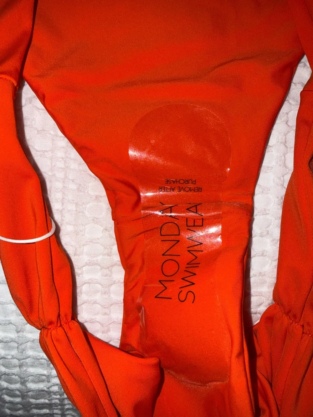 Monday Swimwear Clovelly Bottom BNWT coral new red with tags size L Large